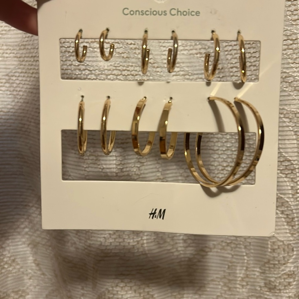 H & M Gold hoops